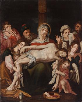 706. Flemish school, 17th Century, Pietà.