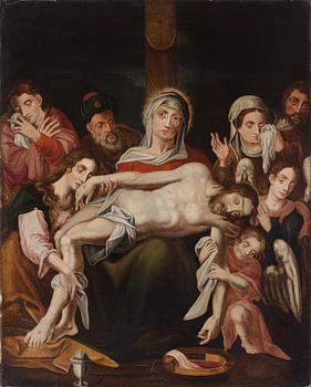 706. Flemish school, 17th Century, Pietà.