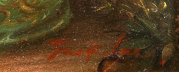 OKÄND KONSTNÄR, 1900-talets senare del, olja på pannå, otydl sign.