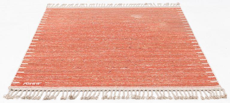 Märta Måås-Fjetterström, a carpet, "T.matta", a rag rug, flat weave, ca 185 x 156 cm, signed AB MMF.