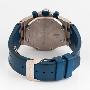 Audemars Piguet, Royal Oak, Offshore, chronograph, "Diamond Bezel", wristwatch, 37 mm.