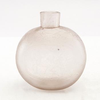 A Swedish Henrikstorp glass bottle, dated 1747.