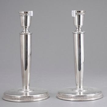 LJUSSTAKAR, ett par, silver, GAB, Stockholm, 1951, vikt ca 615 g.