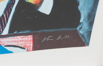 PETER DAHL, färglitografi, signerad och numrerad 355/375.