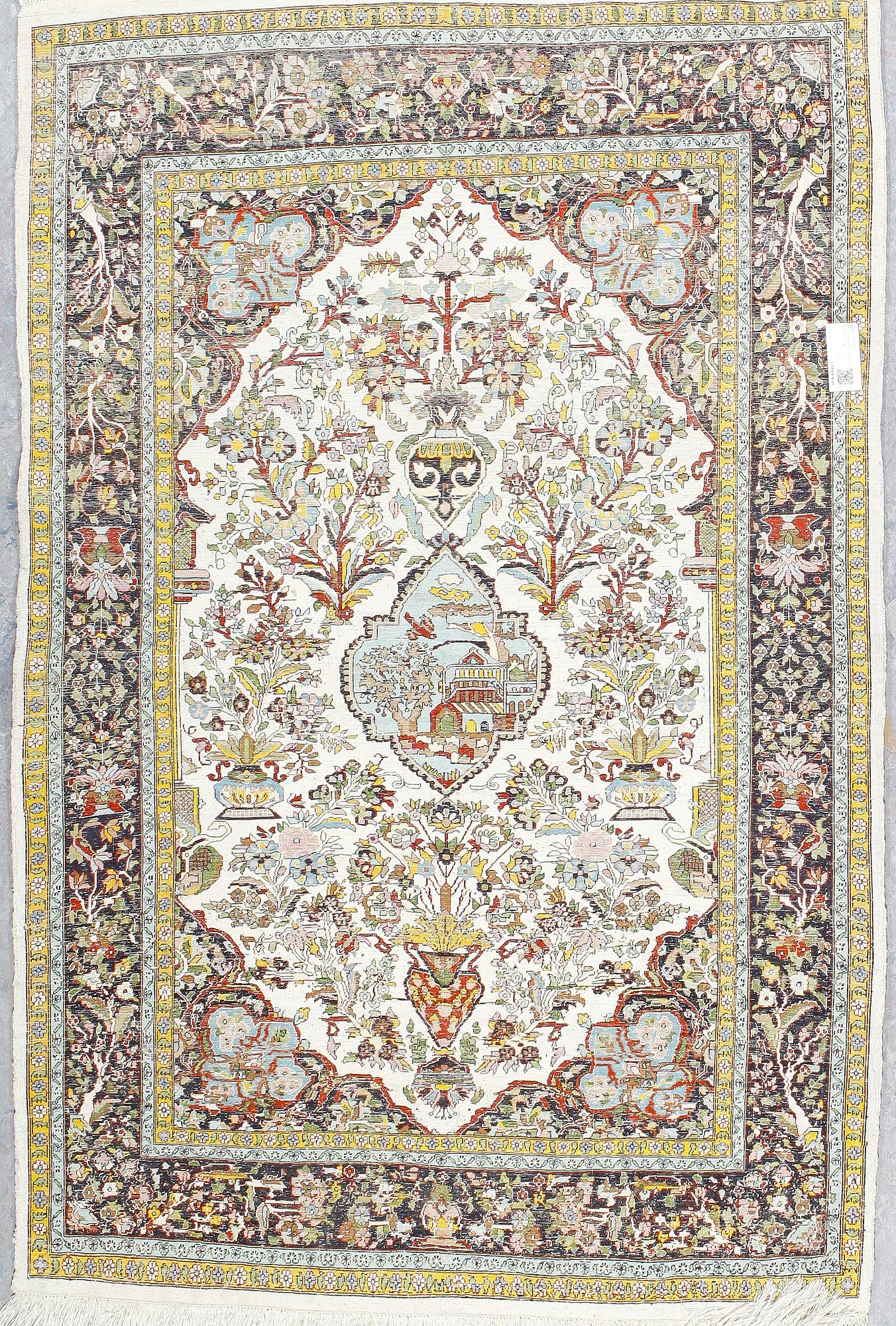 MATTA, Kashmir, mercerisera bomull, figural, ca 180x122 cm.