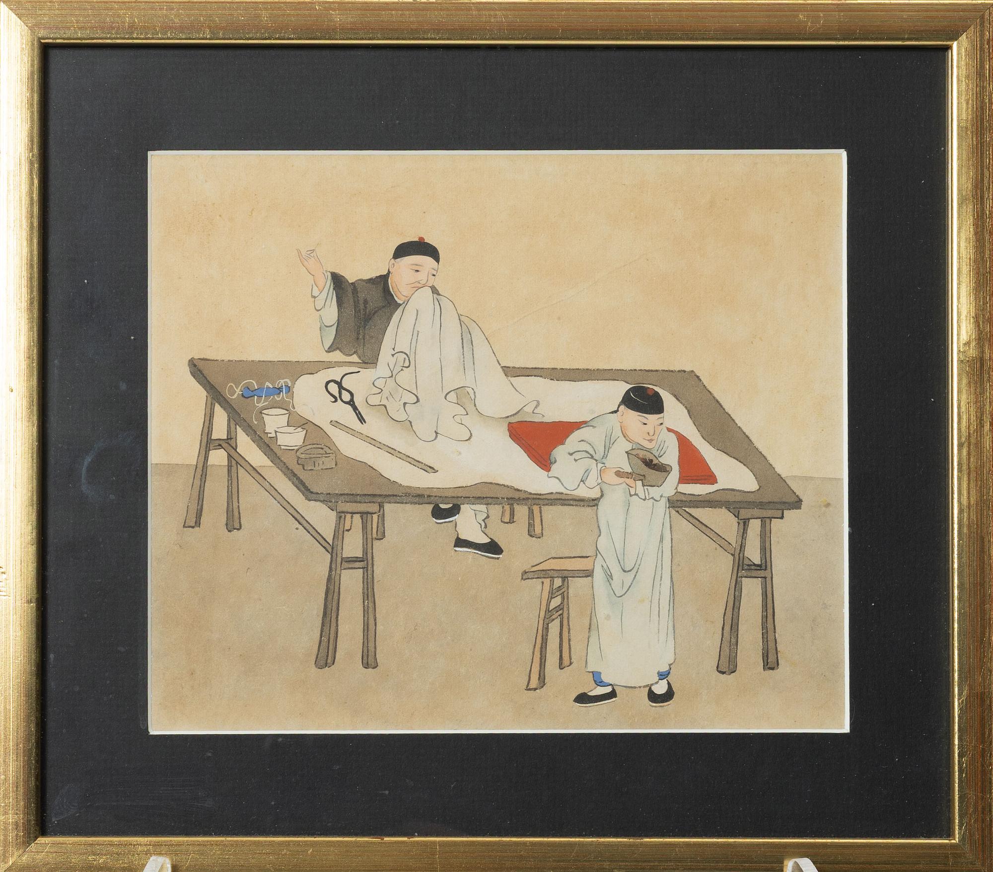 Unidentifed artist, 37 watercolours, China, 20th century.