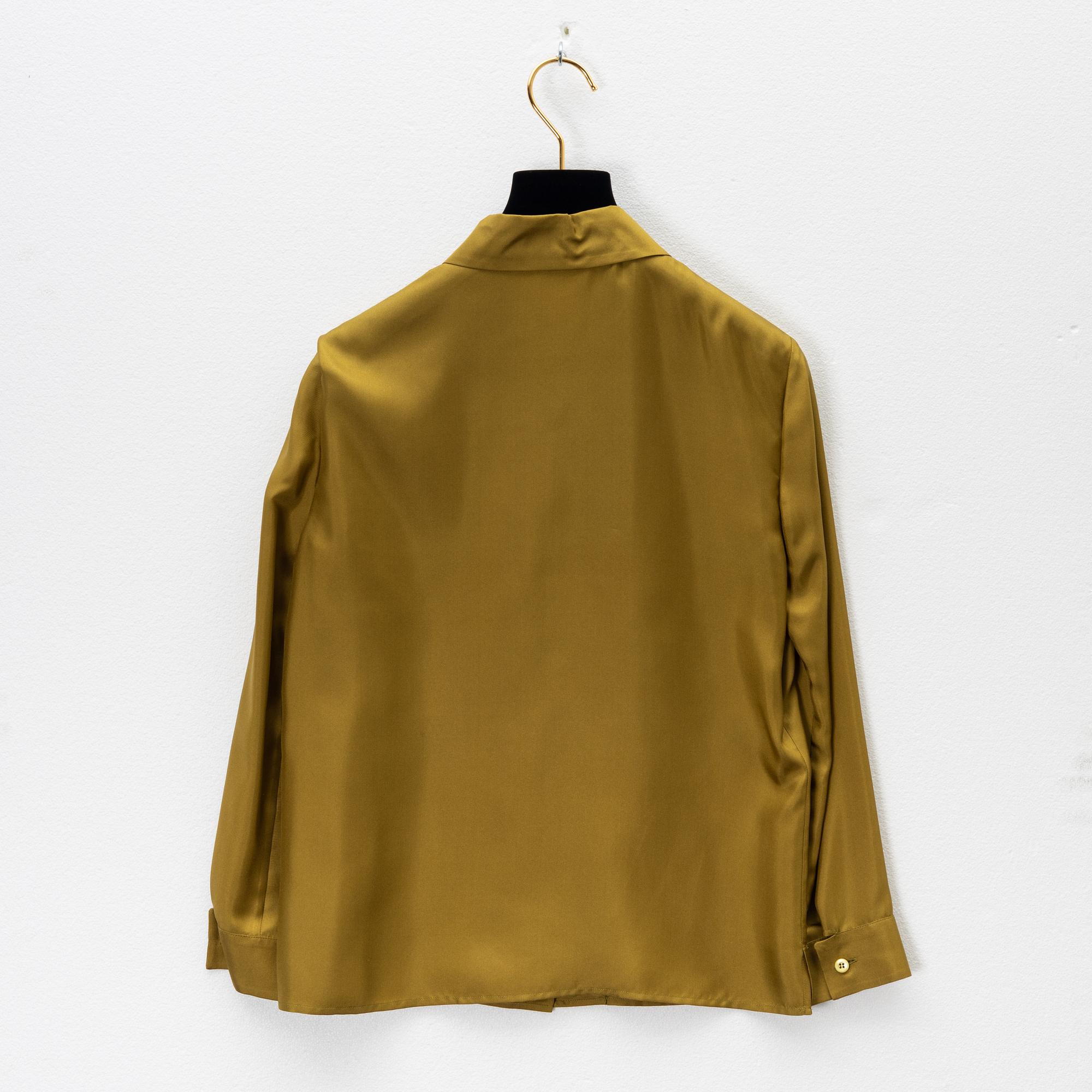 Prada, a silk twill blouse, size 36.