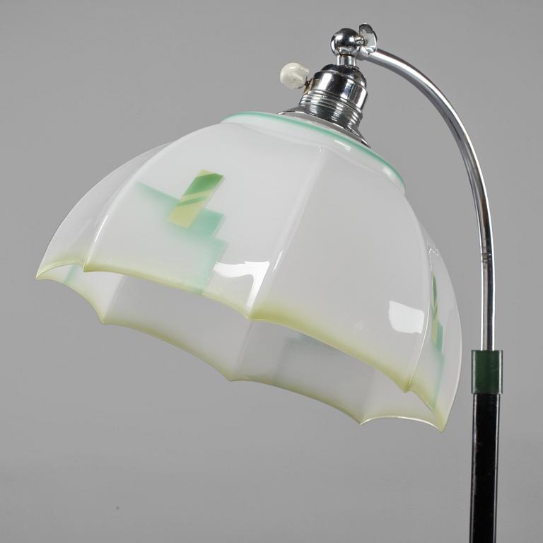 GOLVLAMPA, art deco, 1900-talets andra kvartal.