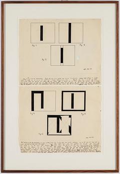 OLLE BONNIÉR, 2 framed together, indian ink, signed and dated -46-47.