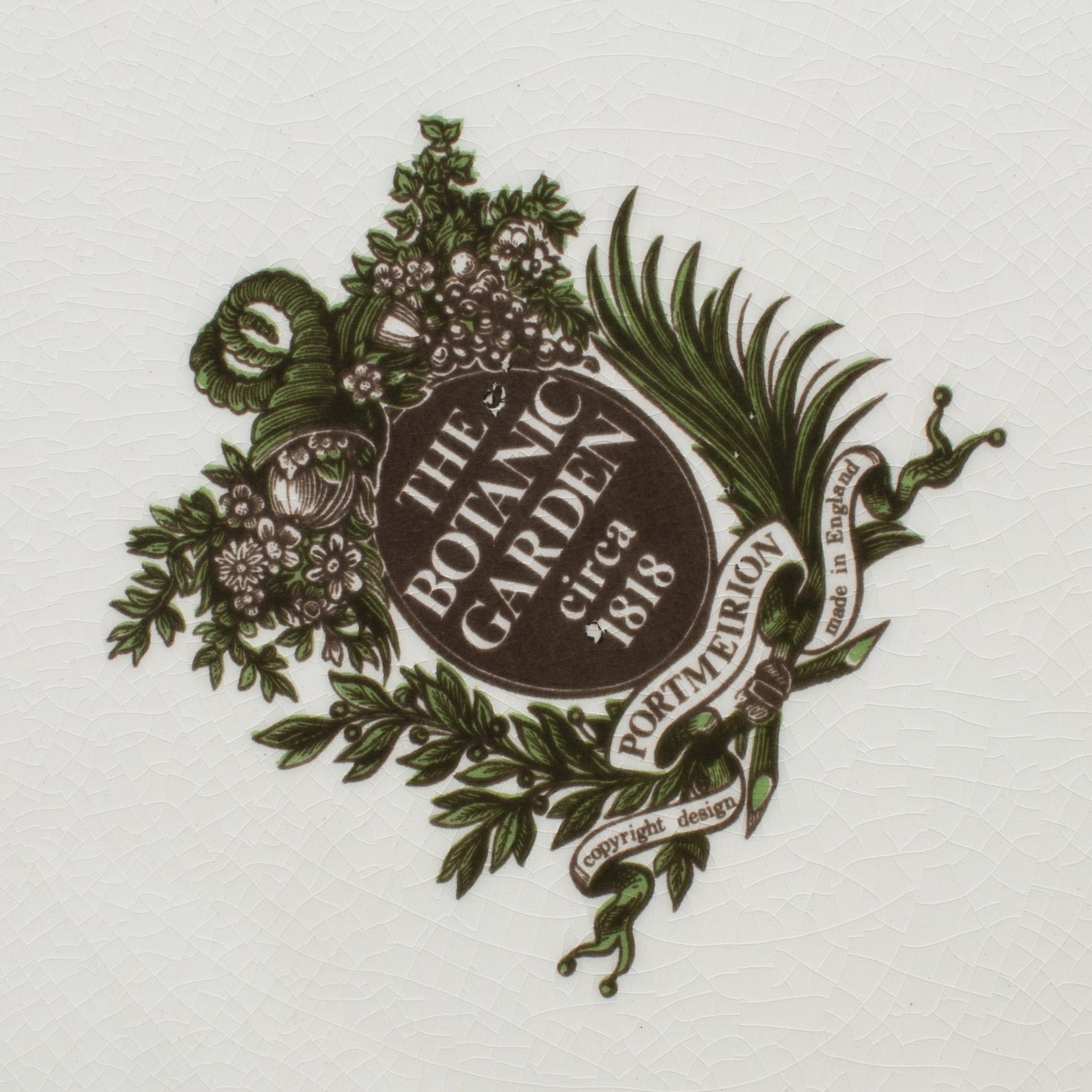 24 'Botanic Garden' porcelain plates from Portmeirion, England.