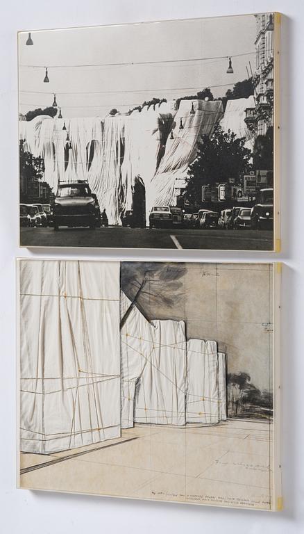 Christo Vladimirov Javacheff, "The Wall / Project for a Wrapped Roman Wall".