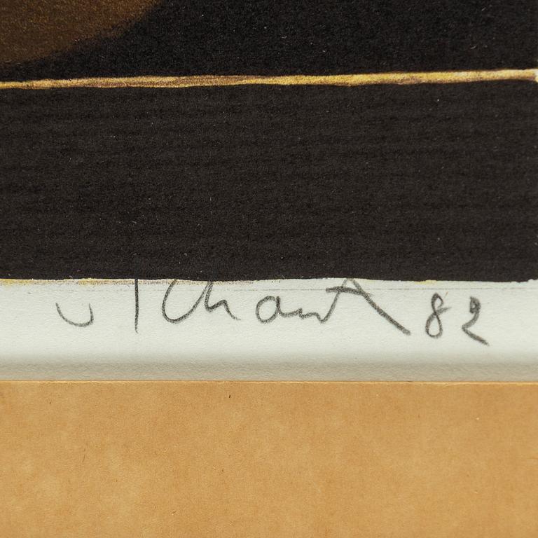 PHILIP VON SCHANTZ, litograph. Signed. Dated. Image 19 x 23.5 cm.