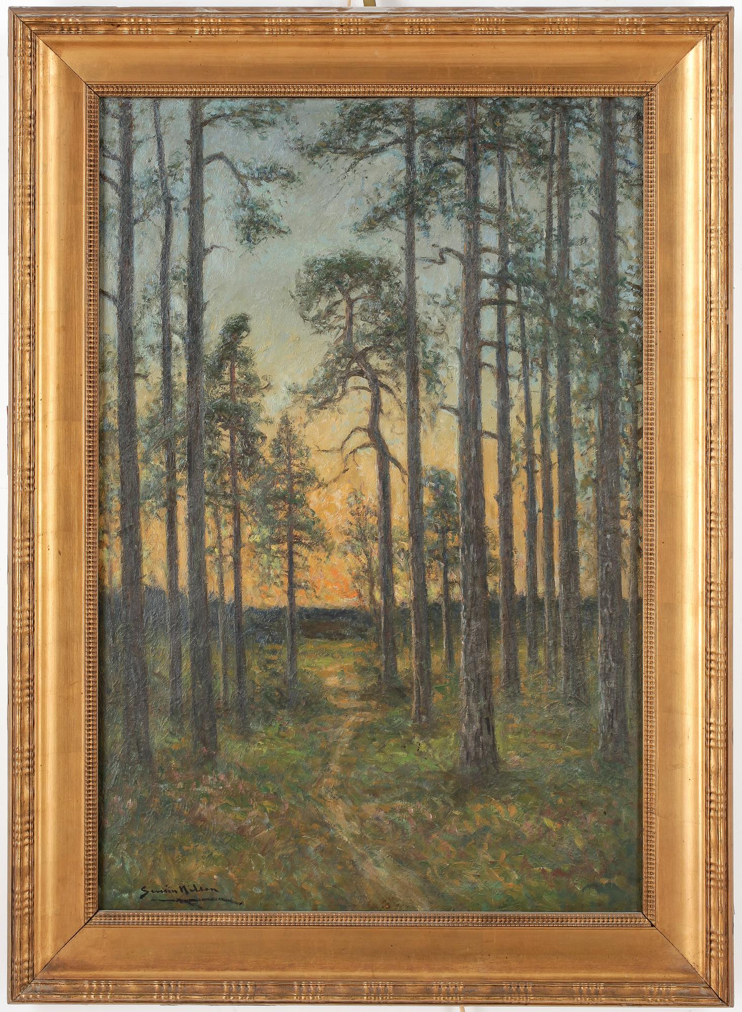 SEVERIN NILSON, olja på duk, signerad.
