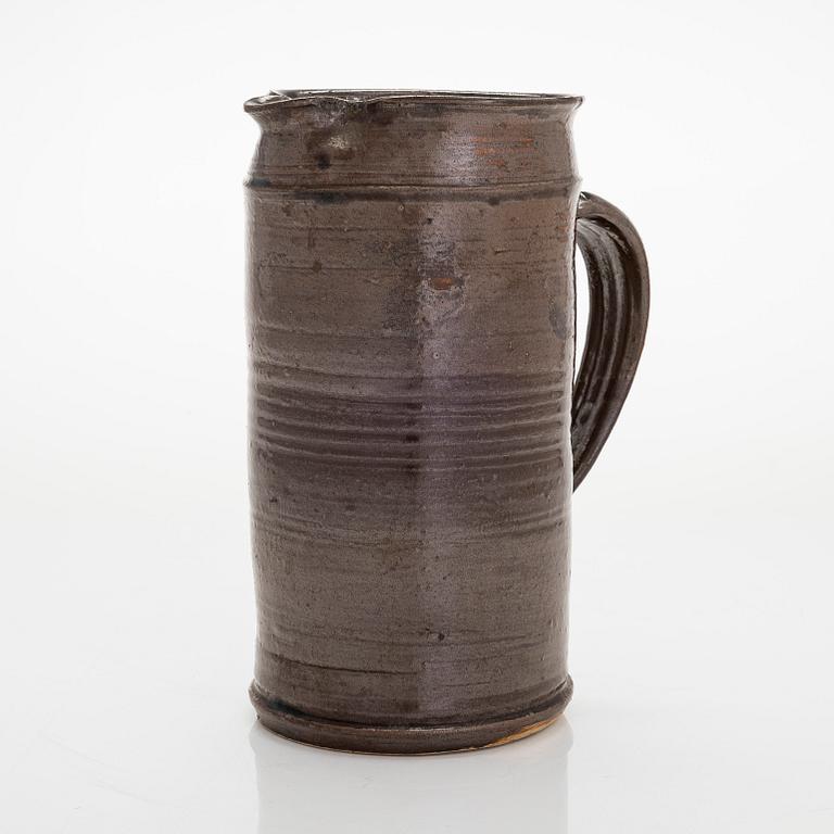 Kyllikki Salmenhaara, a stoneware jug signed KS.