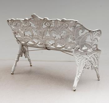 TRÄDGÅRDSSOFFA, Melins Metallgjuteri, Anderstorp, 1900-talets andra hälft.