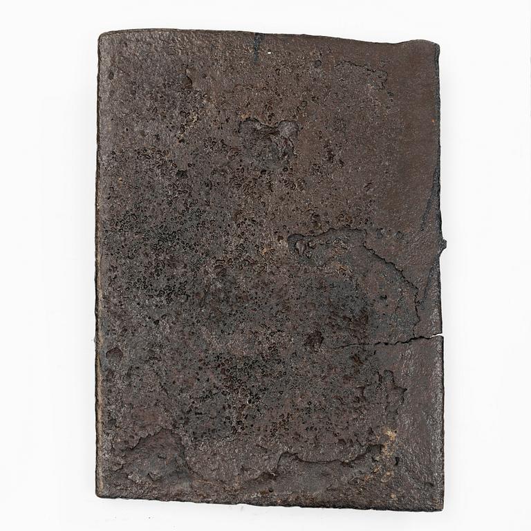 A stove plate, 17th-18th Century.