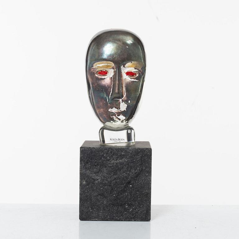 Bertil Vallien, skulptur, glas, "Brains", Kosta Boda.