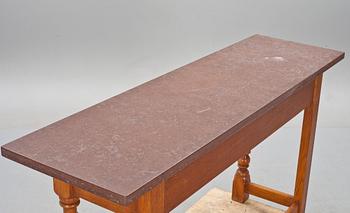VÄGGBORD, med stenskiva, barockstil. 1900-tal.