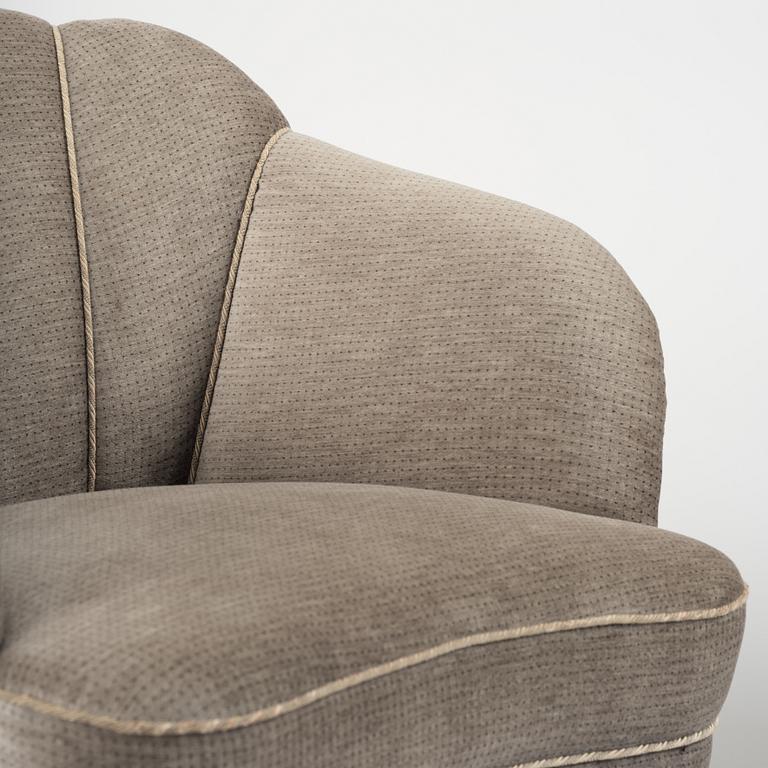 Swedish Modern, fåtöljer, ett par 1940-50-tal.