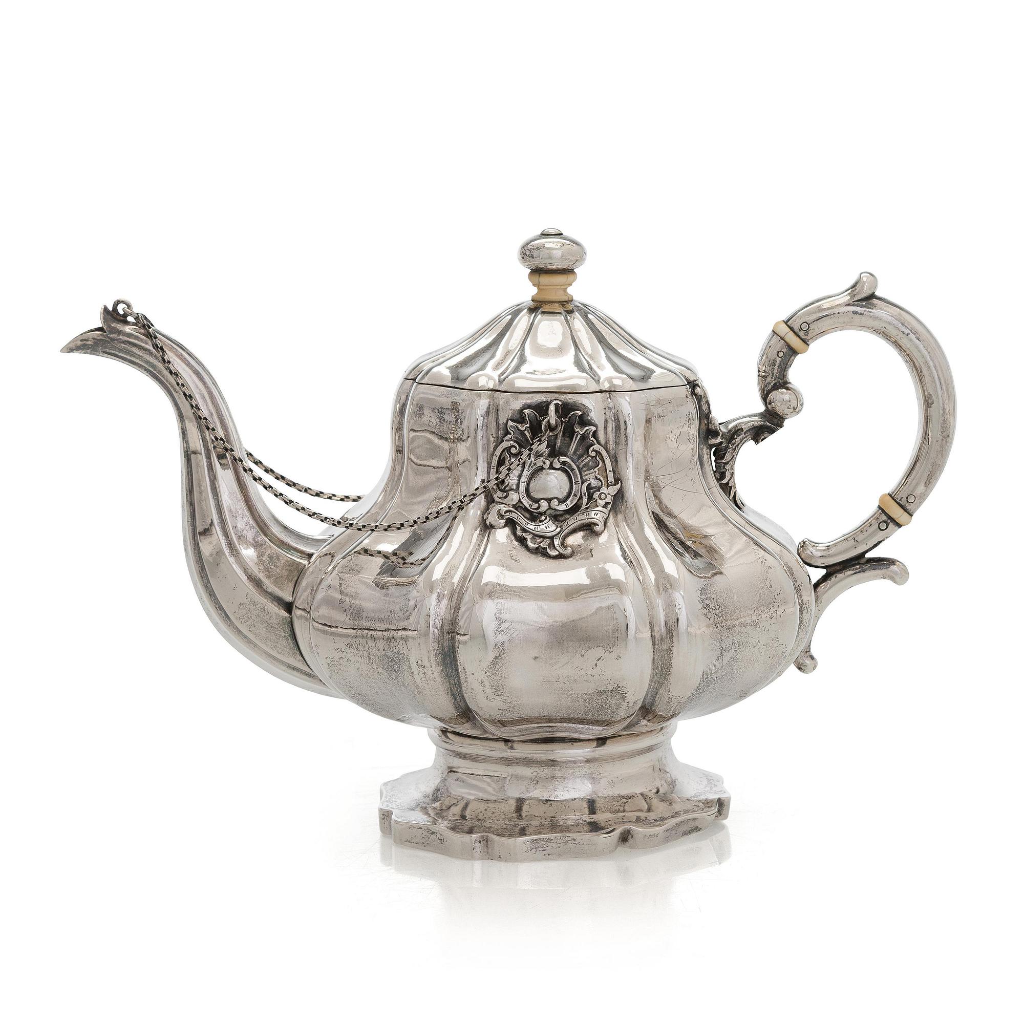 Jakob Wiberg, tekanna, silver. Moskva 1848.