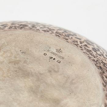 K. Andersson, skål, silver, Stockholm, 1918.