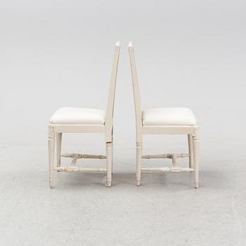 A pair of 'Odenslunda' Gustavian style chairs from Ikea, 1990's.