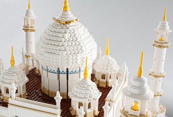Prebuilt LEGO set "Taj Mahal" with box and instructions, Denmark, 2008.
