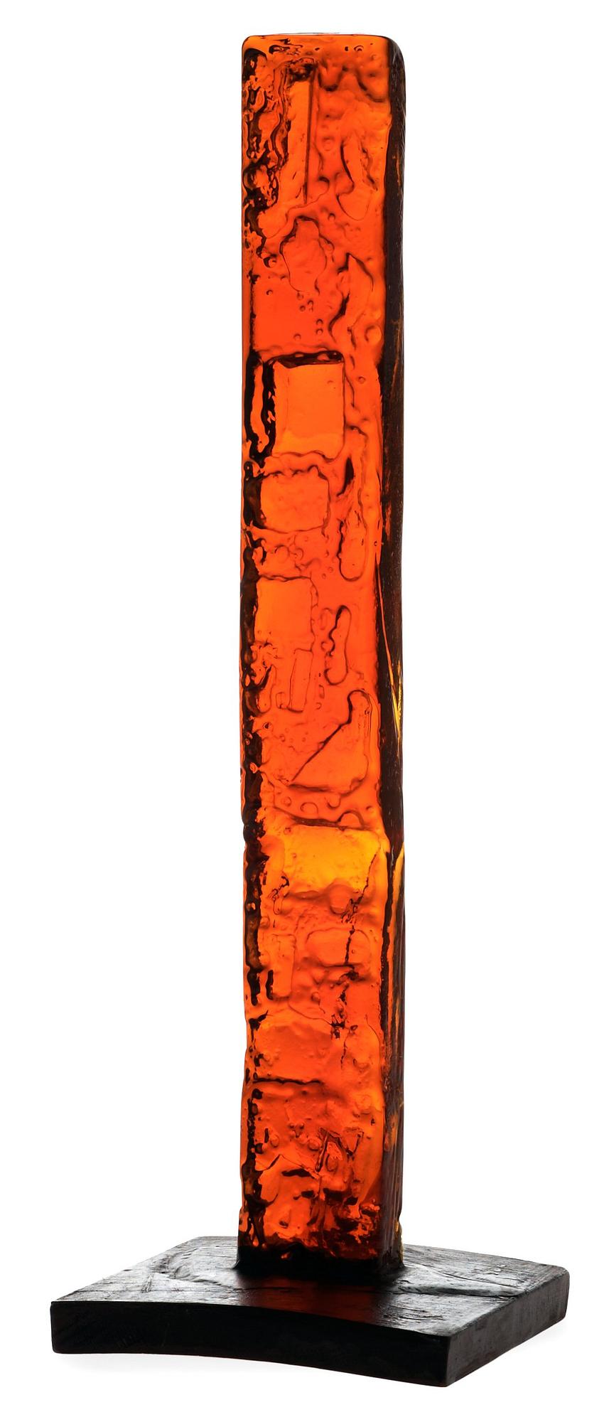 EDVIN ÖHRSTRÖM, skulptur, Lindshammars glasbruk.