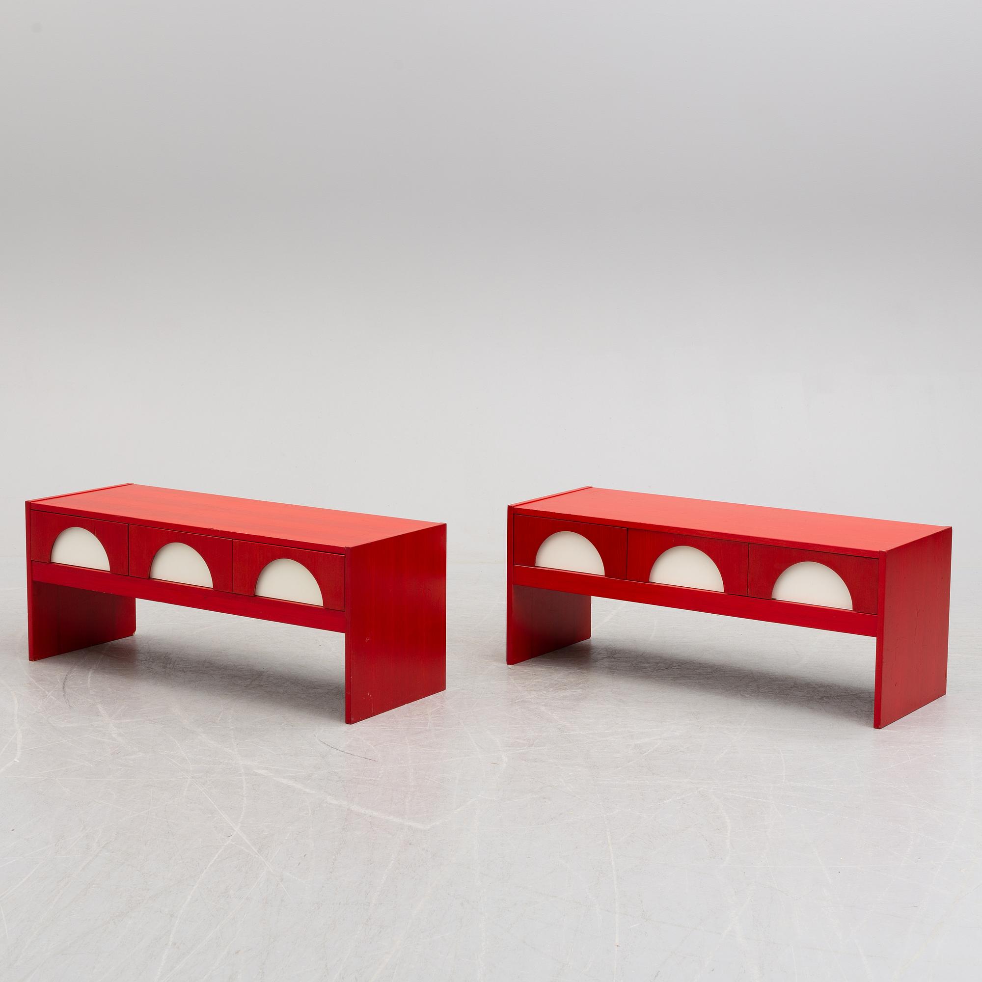 HALLBYRÅER, ett par, Swed-Form, 1970-tal.