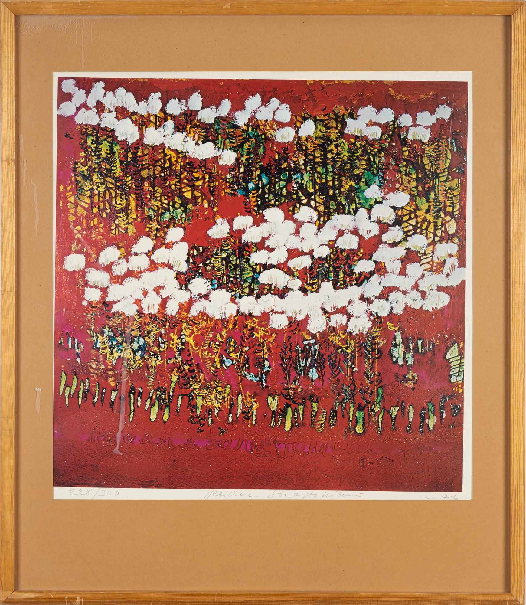 Reidar Särestöniemi, offset, 1976. signed 228/300.