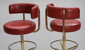 BARSTOLAR, ett par, Johanson design, Markaryd, 1960/70-tal.