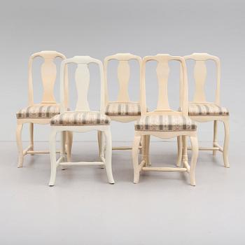 STOLAR, 5 st snarlika, allmoge, 1700-/1800-tal.