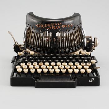 A Columbia Bar-Lock typewriter, early 20th century.