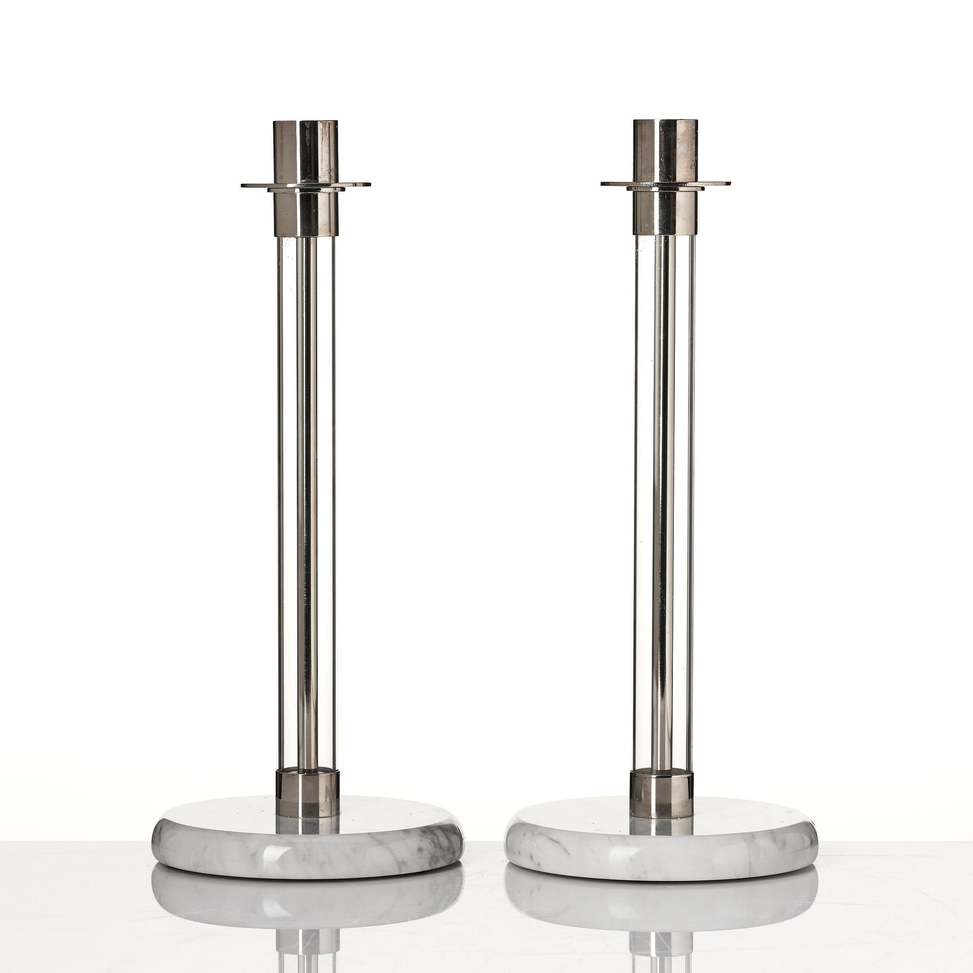 Tecnolumen, a pair of 'Bauhaus Sabbath' candlesticks, model SL30.