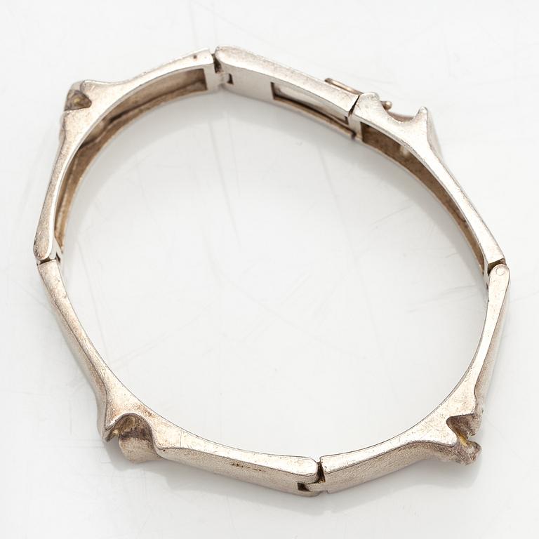 Björn Weckström, Armband "Ceres", sterlingsilver. Lapponia 1978.