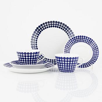 Stig Lindberg, coffee service, 39 pieces, "Adam", bone china, Gustavsberg.