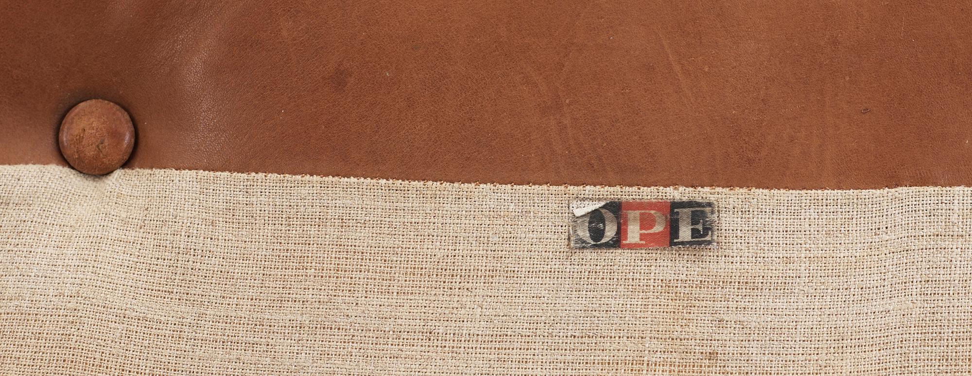 FÅTÖLJ, OPE Möbler, möjligen Ib Kofod Larsen, 1950/60-tal.