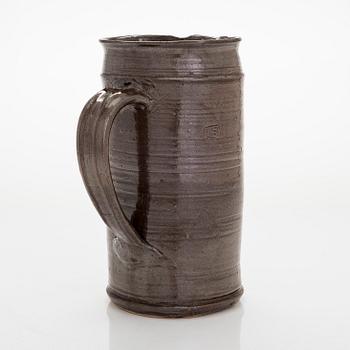 Kyllikki Salmenhaara, a stoneware jug signed KS.