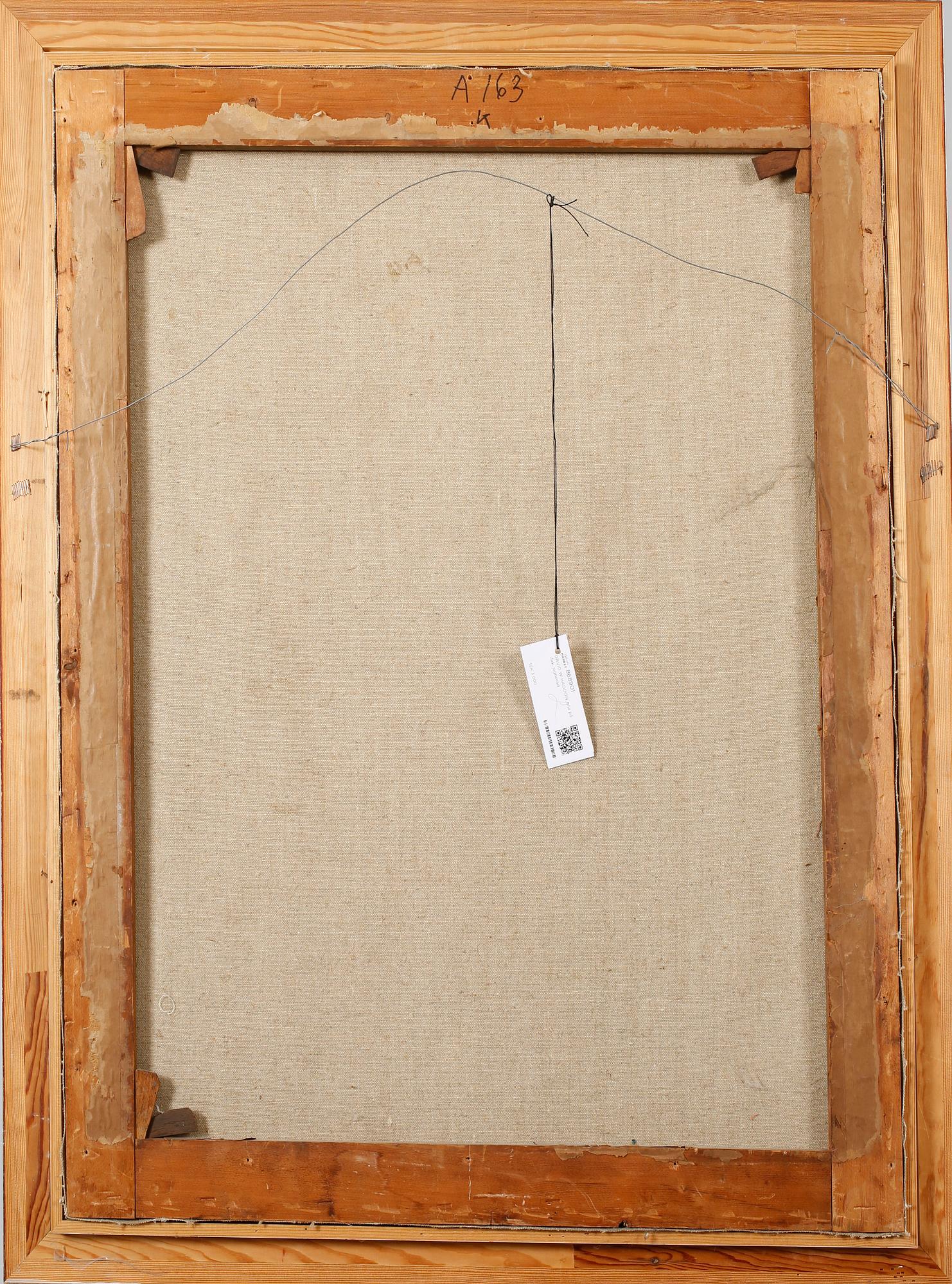 DAVID W HADDON, oil on canvas, signed.