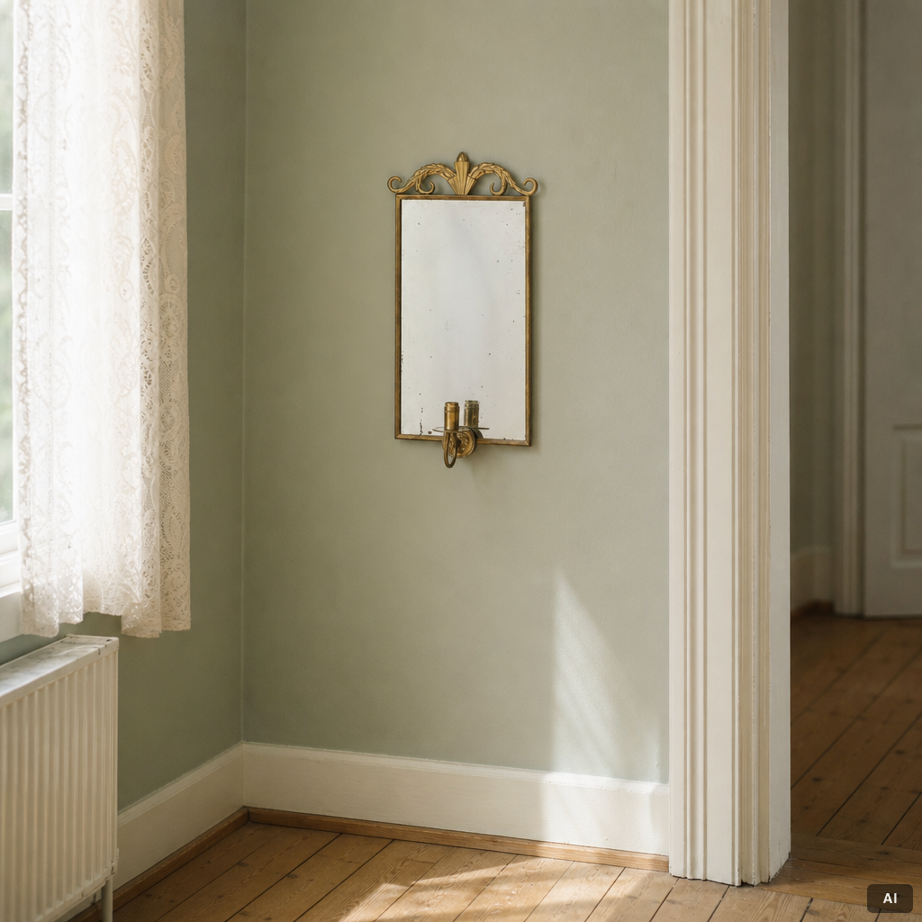 Lars Holmström, attributed to, a mirror sconce, Swedish Grace, 1920s.