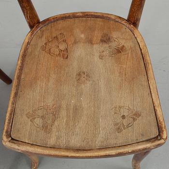 STOLAR, 3 st, Thonet, sekelskiftet 1800/2900.