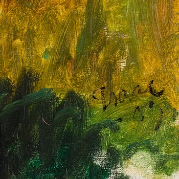 Isaac Grünewald, "Landskap från Simlångsdalen" (Landscape from Simlångsdalen).