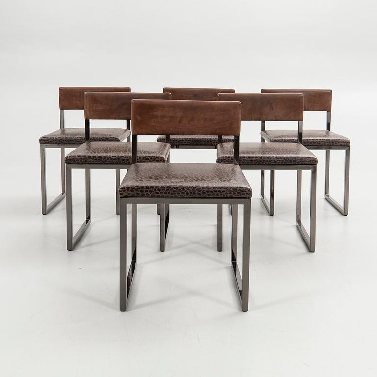 Rodolfo Dordoni, Chairs, 6 pcs, "Bag Light", Minotti, Italy, 1990s.