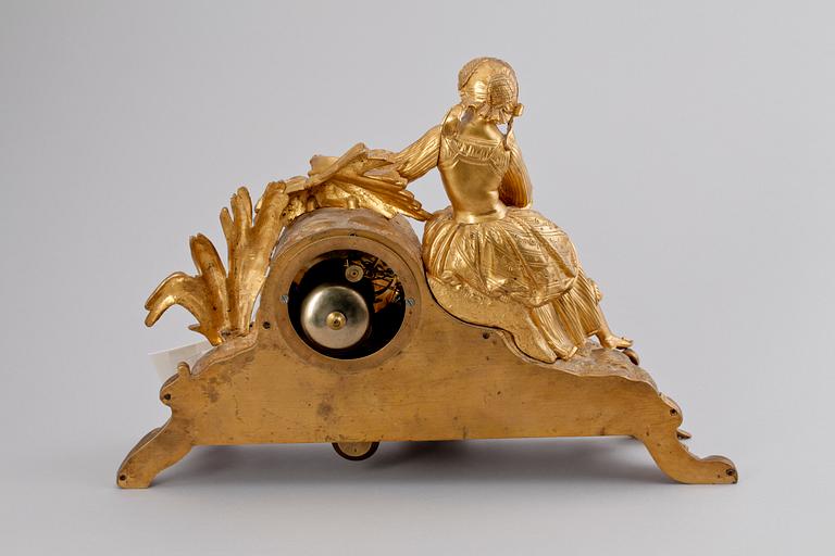 BORDSPENDYL, nyrokoko, brons,  1800-talets andra hälft.