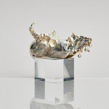 Lars Arby, a sterling silver sculpture, Gothenburg, Sweden 1982.