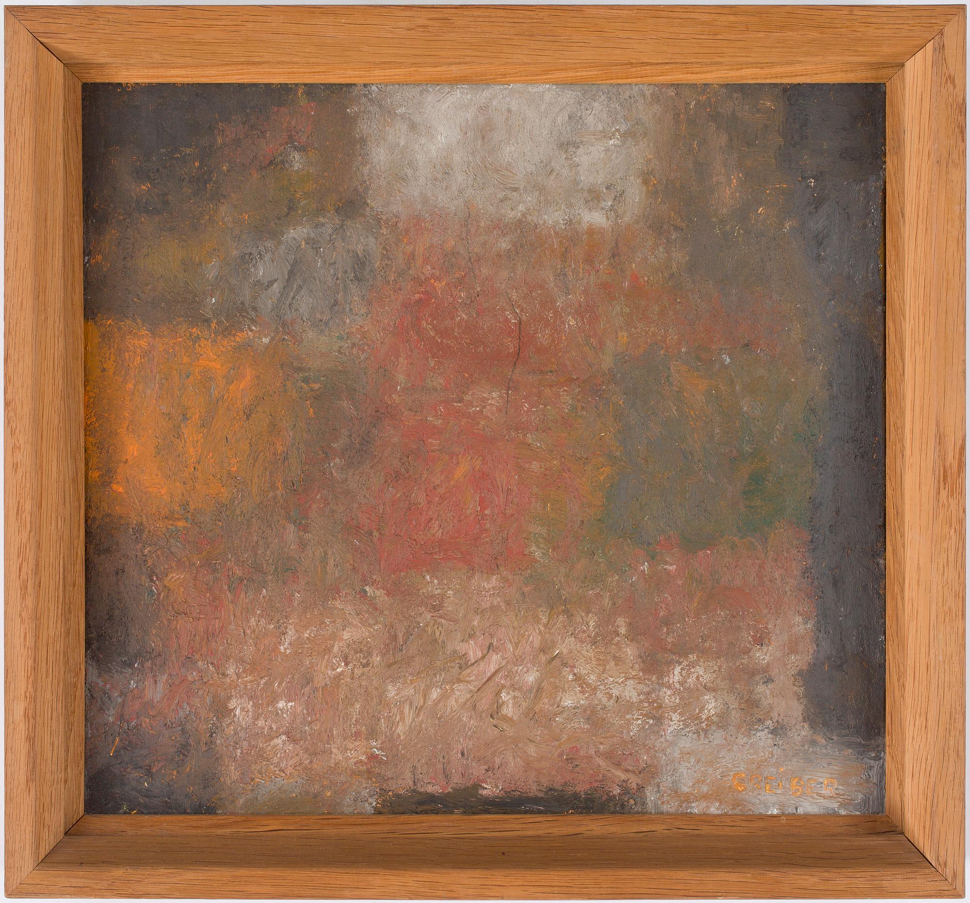 GUNNAR GREIBER, olja på duk, signerad.