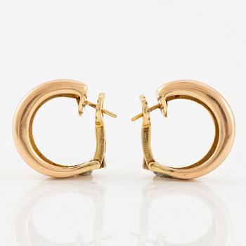 Cartier ett par örhängen "Trinity" 18K guld i tre färger, 1995.