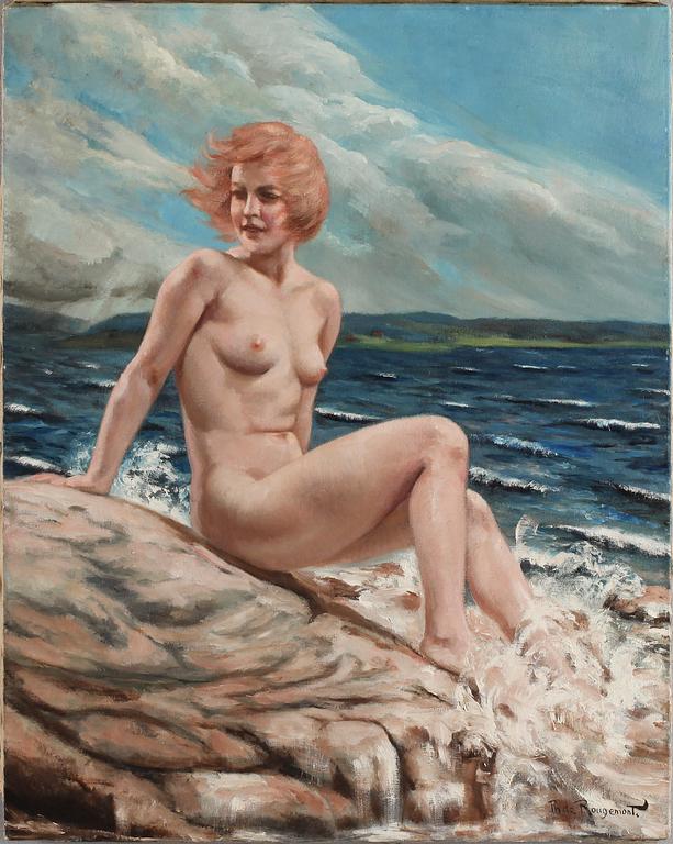 PHILIPPE DE ROUGEMONT, olja på duk, signerad.