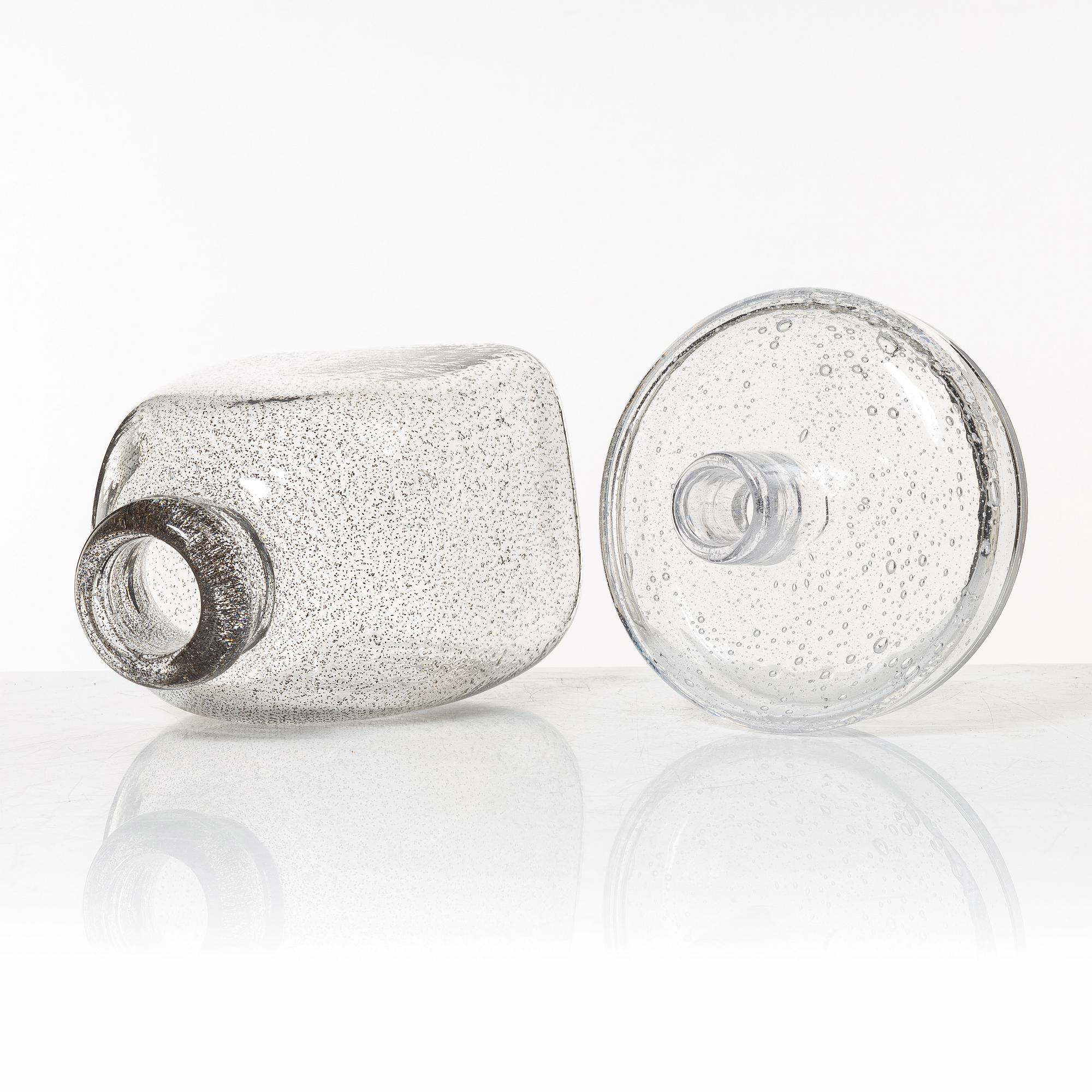 Carina Seth Andersson, two glass vases,