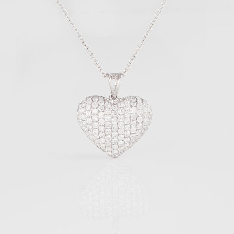 HÄNGE, med briljantslipade diamanter ca 1.20 ct.